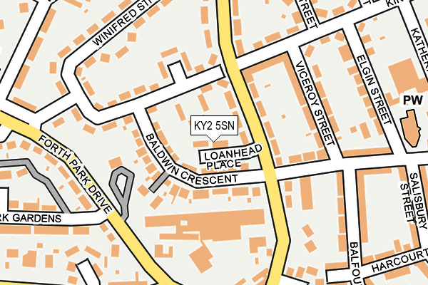 KY2 5SN map - OS OpenMap – Local (Ordnance Survey)