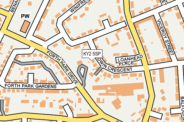 KY2 5SP map - OS OpenMap – Local (Ordnance Survey)