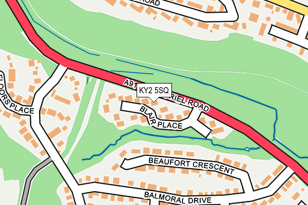 KY2 5SQ map - OS OpenMap – Local (Ordnance Survey)