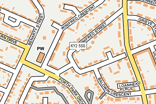 KY2 5SS map - OS OpenMap – Local (Ordnance Survey)