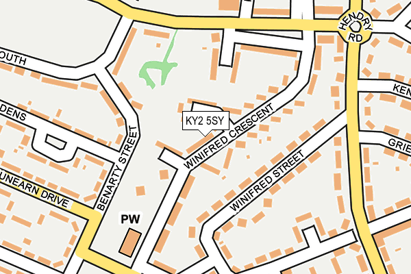 KY2 5SY map - OS OpenMap – Local (Ordnance Survey)