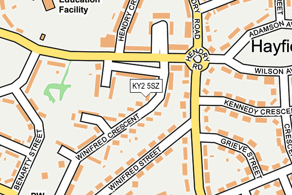 KY2 5SZ map - OS OpenMap – Local (Ordnance Survey)