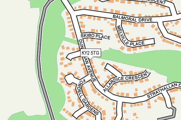 KY2 5TG map - OS OpenMap – Local (Ordnance Survey)