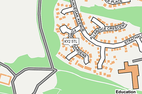 KY2 5TL map - OS OpenMap – Local (Ordnance Survey)