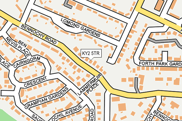 KY2 5TR map - OS OpenMap – Local (Ordnance Survey)