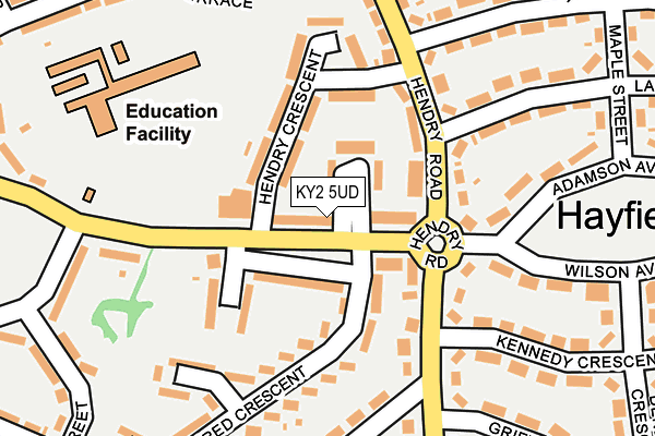 KY2 5UD map - OS OpenMap – Local (Ordnance Survey)