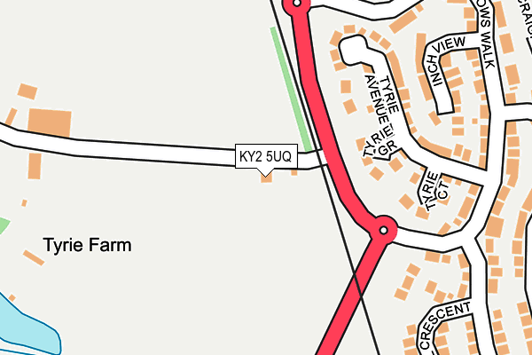 KY2 5UQ map - OS OpenMap – Local (Ordnance Survey)