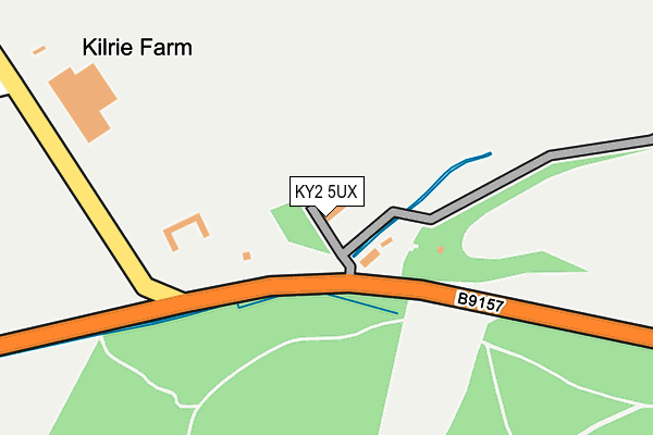 KY2 5UX map - OS OpenMap – Local (Ordnance Survey)