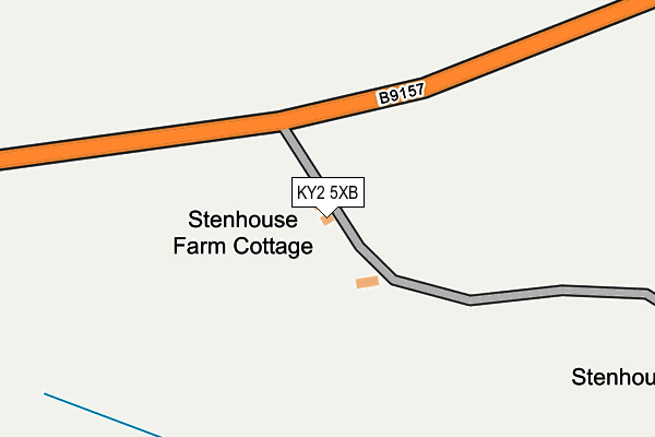 KY2 5XB map - OS OpenMap – Local (Ordnance Survey)