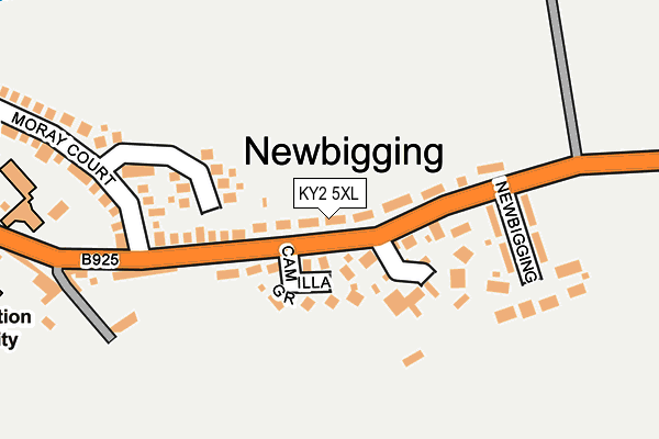 KY2 5XL map - OS OpenMap – Local (Ordnance Survey)