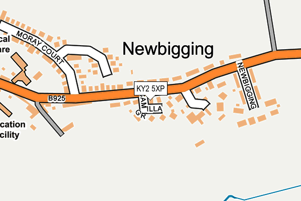 KY2 5XP map - OS OpenMap – Local (Ordnance Survey)