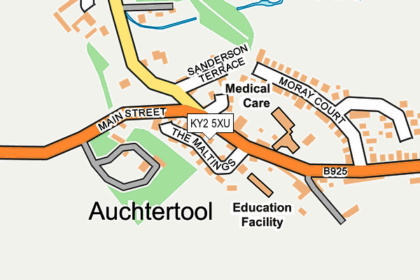 KY2 5XU map - OS OpenMap – Local (Ordnance Survey)