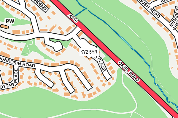 KY2 5YR map - OS OpenMap – Local (Ordnance Survey)