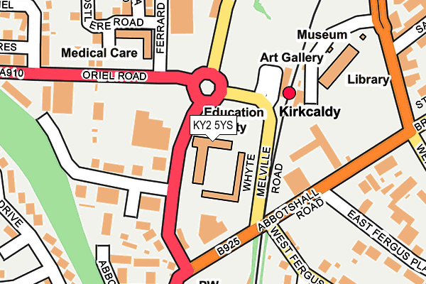 KY2 5YS map - OS OpenMap – Local (Ordnance Survey)