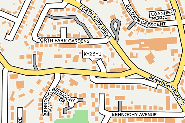 KY2 5YU map - OS OpenMap – Local (Ordnance Survey)