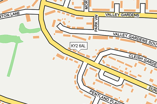 KY2 6AL map - OS OpenMap – Local (Ordnance Survey)
