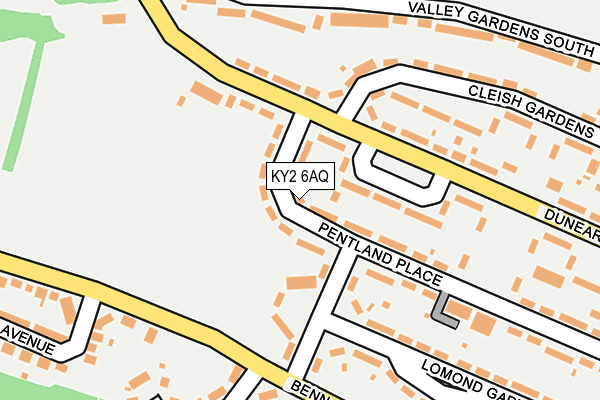 KY2 6AQ map - OS OpenMap – Local (Ordnance Survey)