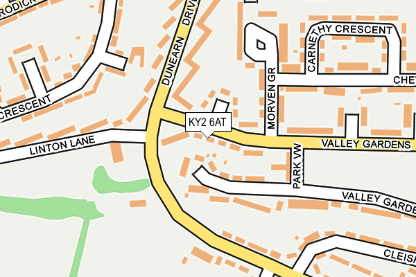 KY2 6AT map - OS OpenMap – Local (Ordnance Survey)