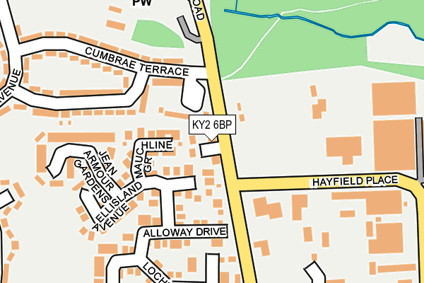 KY2 6BP map - OS OpenMap – Local (Ordnance Survey)