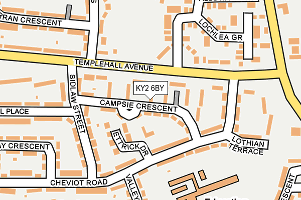 KY2 6BY map - OS OpenMap – Local (Ordnance Survey)