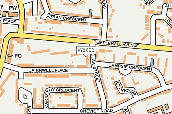 KY2 6DD map - OS OpenMap – Local (Ordnance Survey)