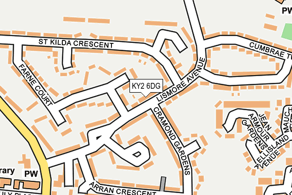 KY2 6DG map - OS OpenMap – Local (Ordnance Survey)
