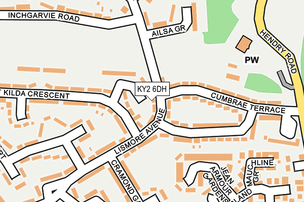 KY2 6DH map - OS OpenMap – Local (Ordnance Survey)