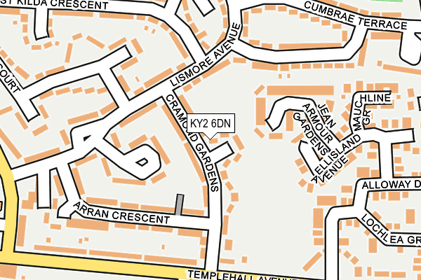 KY2 6DN map - OS OpenMap – Local (Ordnance Survey)