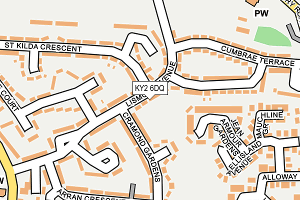 KY2 6DQ map - OS OpenMap – Local (Ordnance Survey)