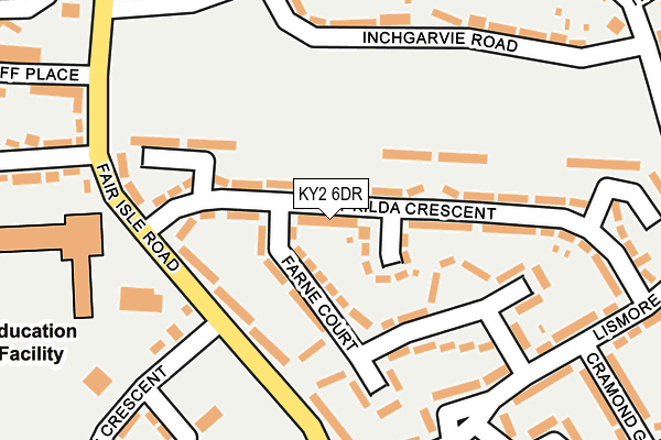 KY2 6DR map - OS OpenMap – Local (Ordnance Survey)