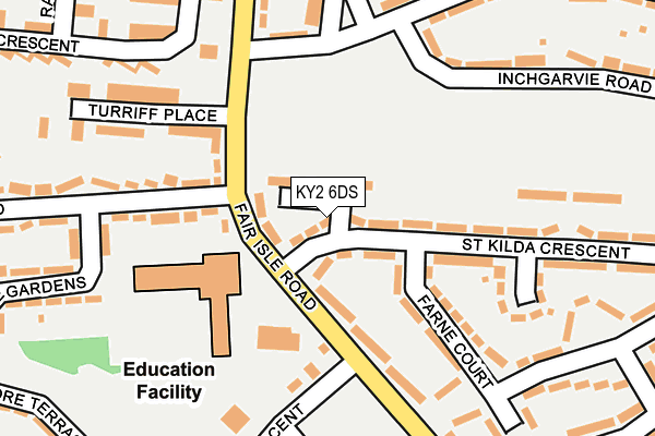 KY2 6DS map - OS OpenMap – Local (Ordnance Survey)