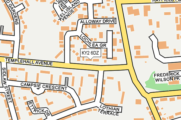 KY2 6DZ map - OS OpenMap – Local (Ordnance Survey)