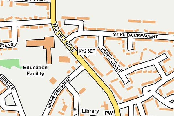 KY2 6EF map - OS OpenMap – Local (Ordnance Survey)