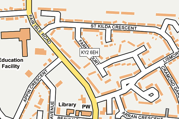 KY2 6EH map - OS OpenMap – Local (Ordnance Survey)
