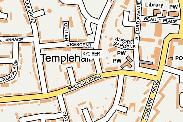 KY2 6ER map - OS OpenMap – Local (Ordnance Survey)