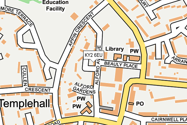 KY2 6EU map - OS OpenMap – Local (Ordnance Survey)