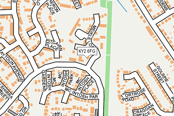 KY2 6FG map - OS OpenMap – Local (Ordnance Survey)
