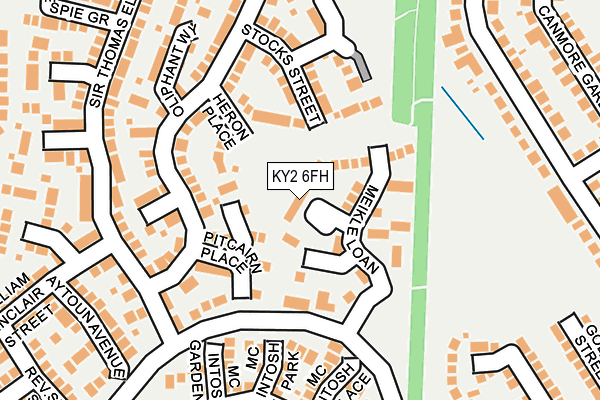 KY2 6FH map - OS OpenMap – Local (Ordnance Survey)