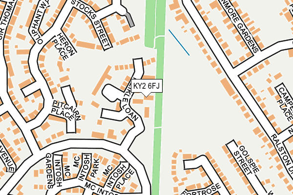 KY2 6FJ map - OS OpenMap – Local (Ordnance Survey)