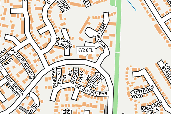 KY2 6FL map - OS OpenMap – Local (Ordnance Survey)