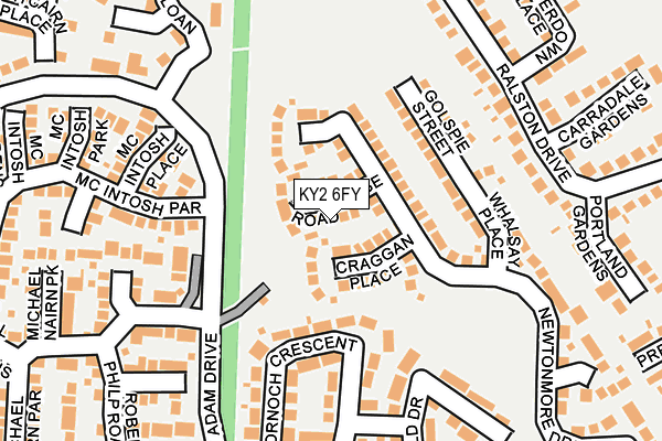 KY2 6FY map - OS OpenMap – Local (Ordnance Survey)