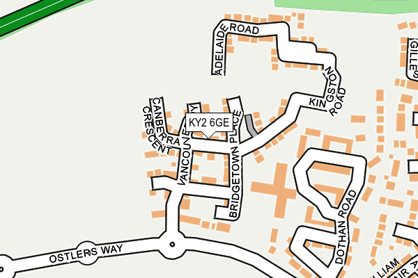 KY2 6GE map - OS OpenMap – Local (Ordnance Survey)