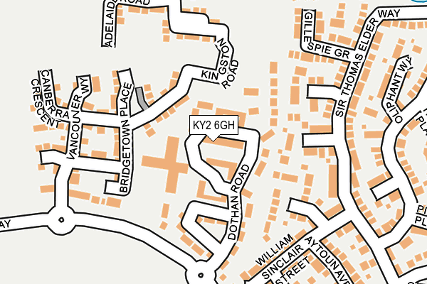 KY2 6GH map - OS OpenMap – Local (Ordnance Survey)