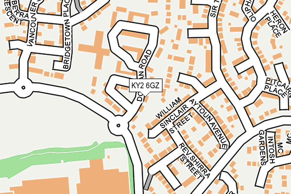 KY2 6GZ map - OS OpenMap – Local (Ordnance Survey)