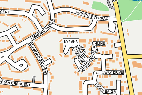 KY2 6HB map - OS OpenMap – Local (Ordnance Survey)