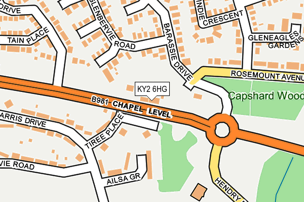 KY2 6HG map - OS OpenMap – Local (Ordnance Survey)