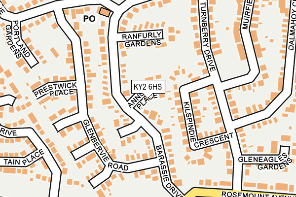 KY2 6HS map - OS OpenMap – Local (Ordnance Survey)