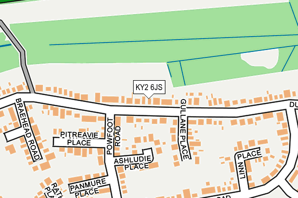 KY2 6JS map - OS OpenMap – Local (Ordnance Survey)