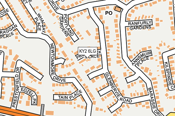 KY2 6LG map - OS OpenMap – Local (Ordnance Survey)