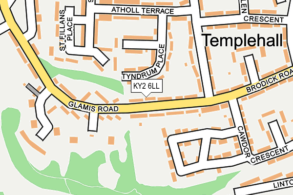 KY2 6LL map - OS OpenMap – Local (Ordnance Survey)